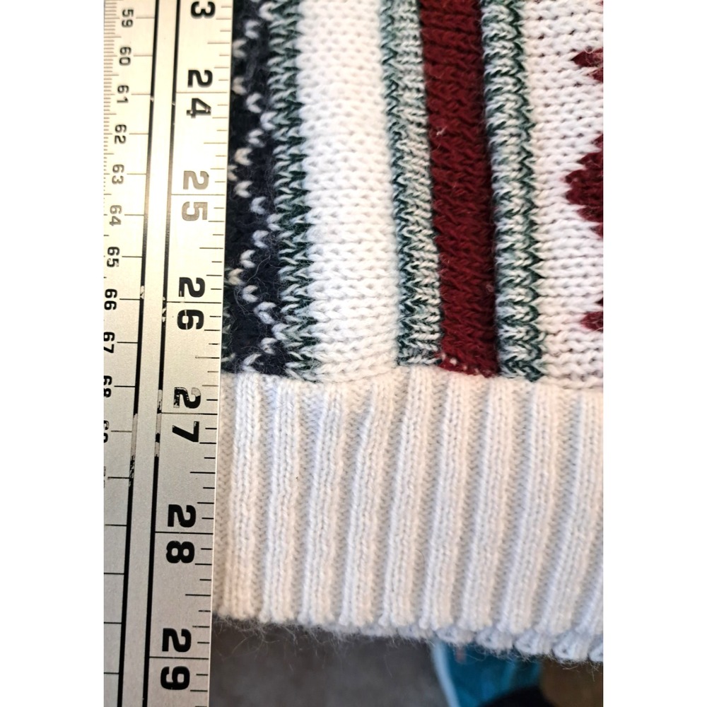 Vtg 90s Clifton Place Sweater Women's L Aztec Geometric Southwest Made in USA - Picture 5 of 6